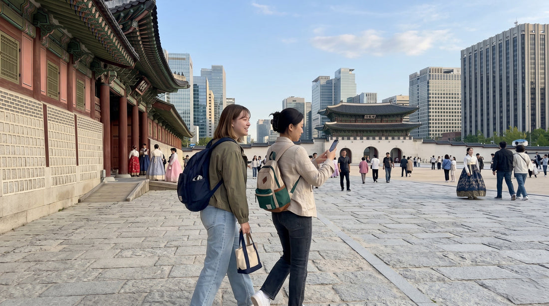 First-time visitors exploring Seoul during a 5-day Korea itinerary