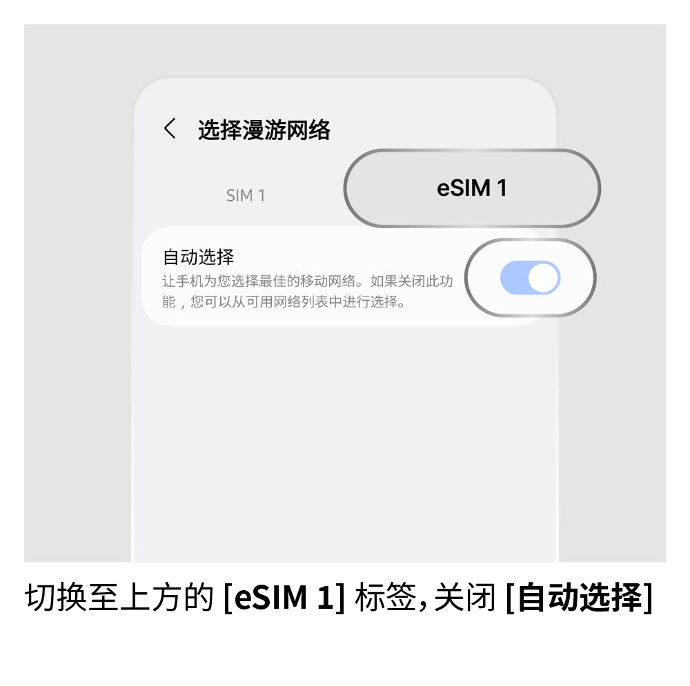 手动选择网络
