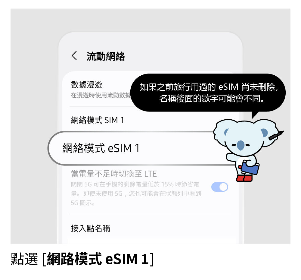 切換至 LTE