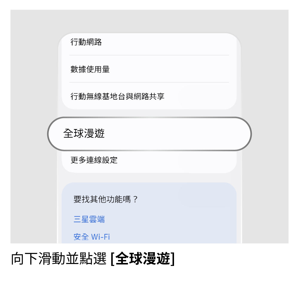 手動選擇網路