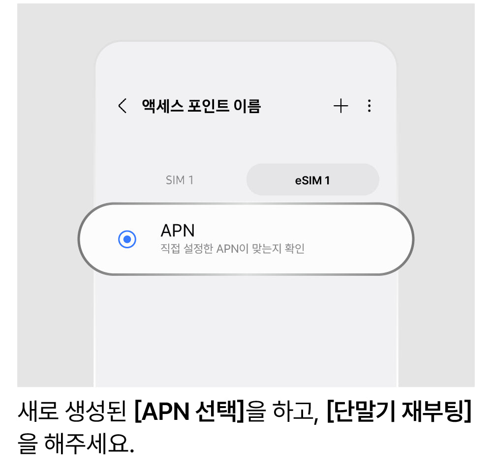 APN 설정