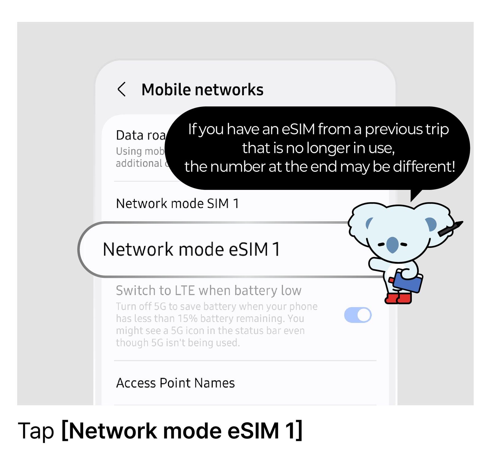 Set LTE as the Preferred Mode