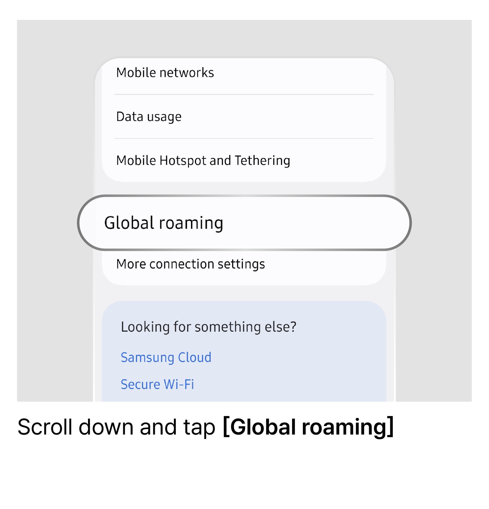 Manually Select a Network