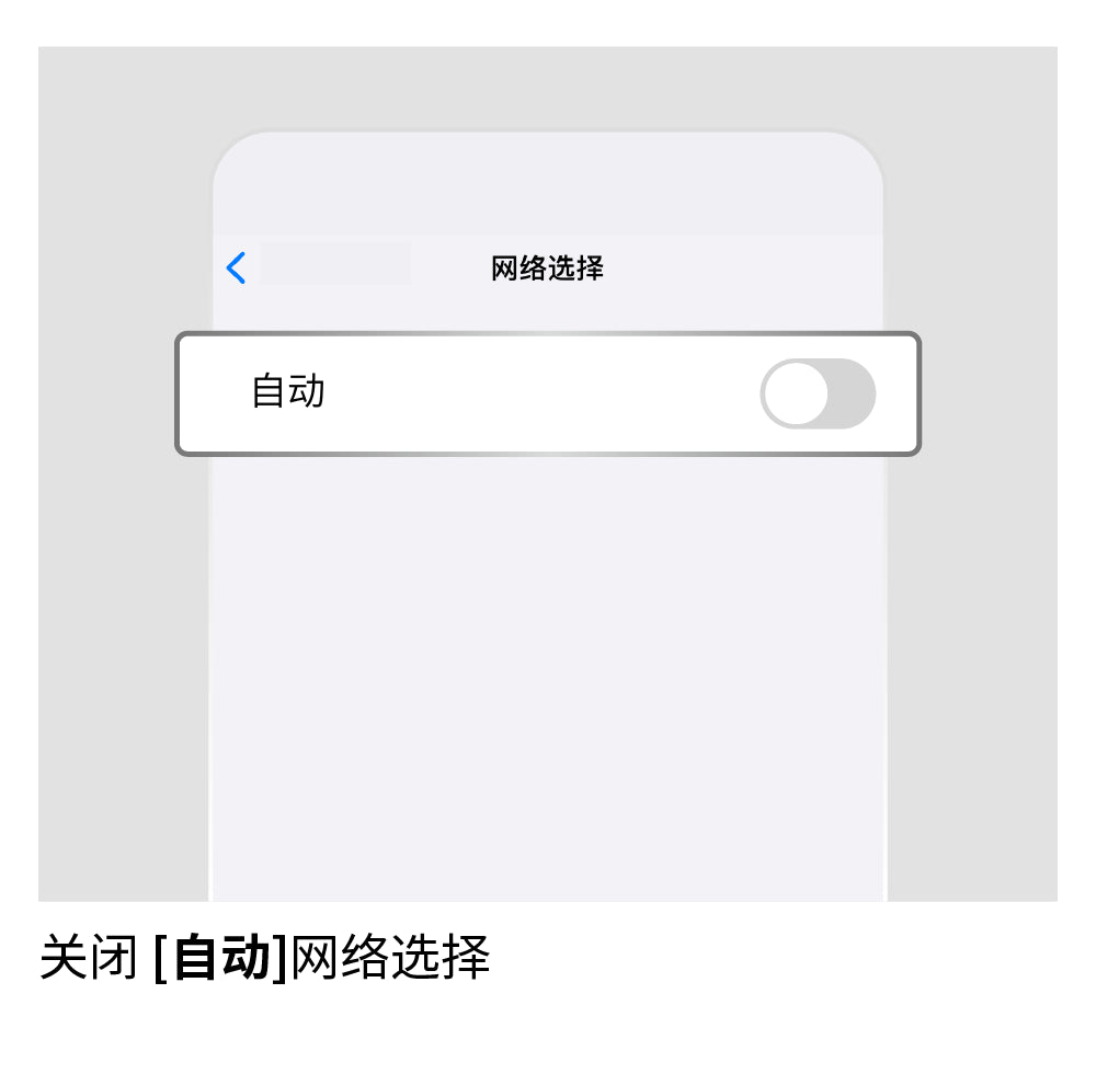 手动选择网络