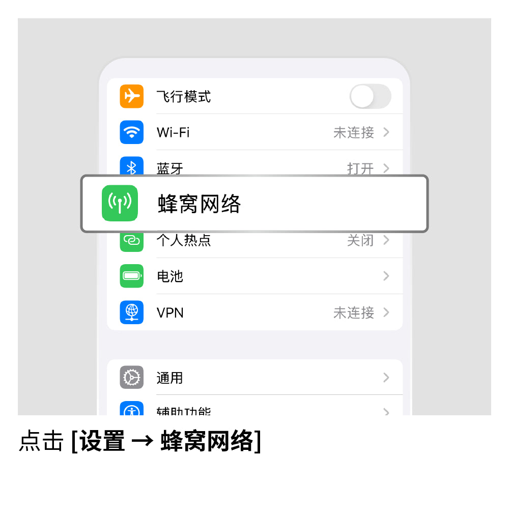 设置 APN