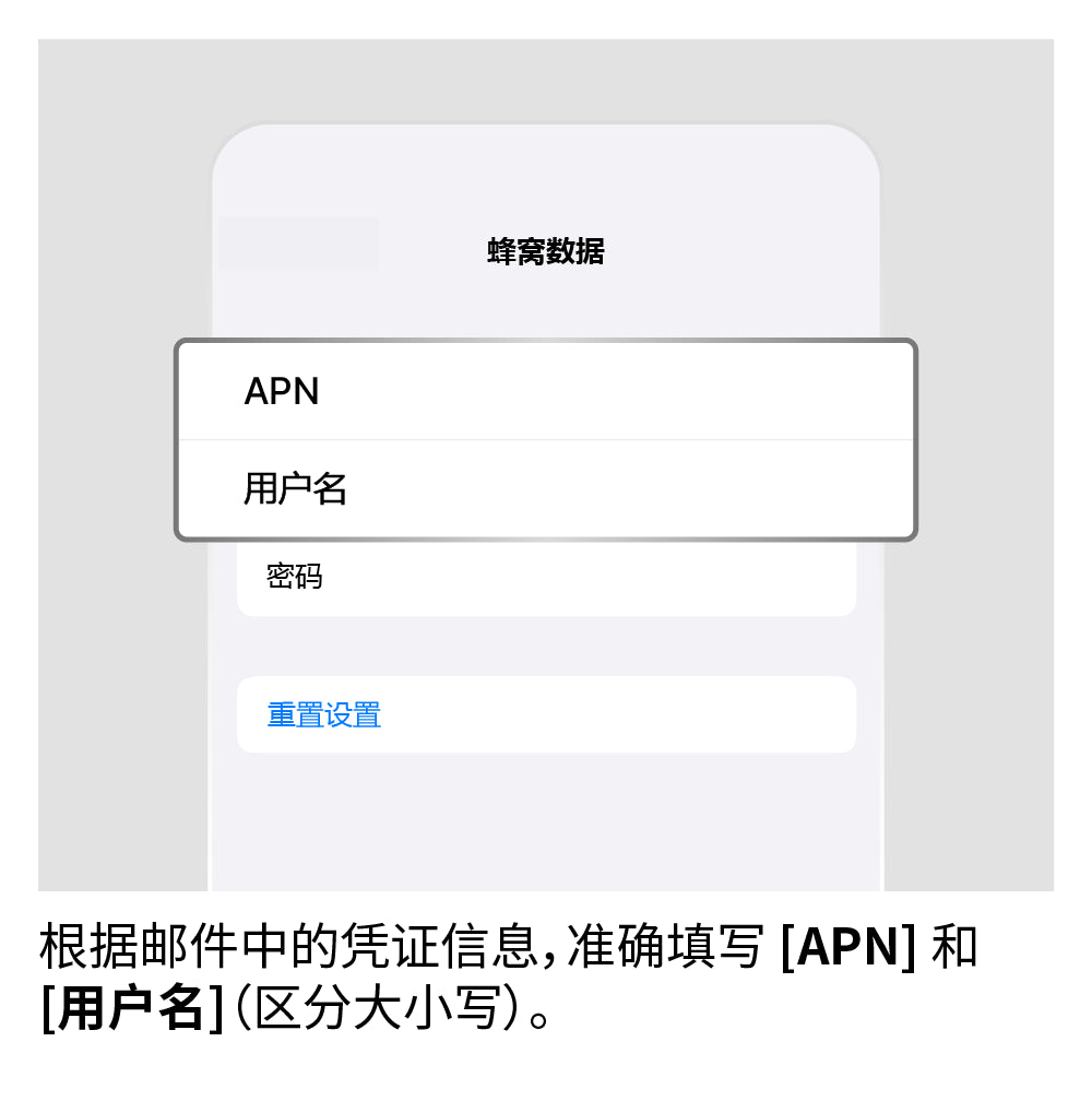 设置 APN
