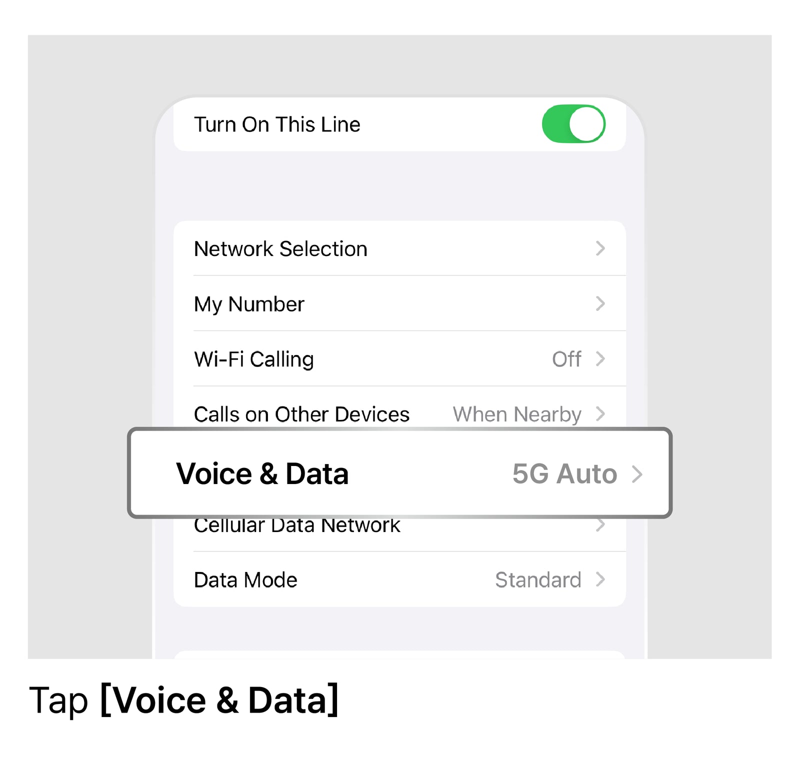 Set LTE as the Preferred Mode