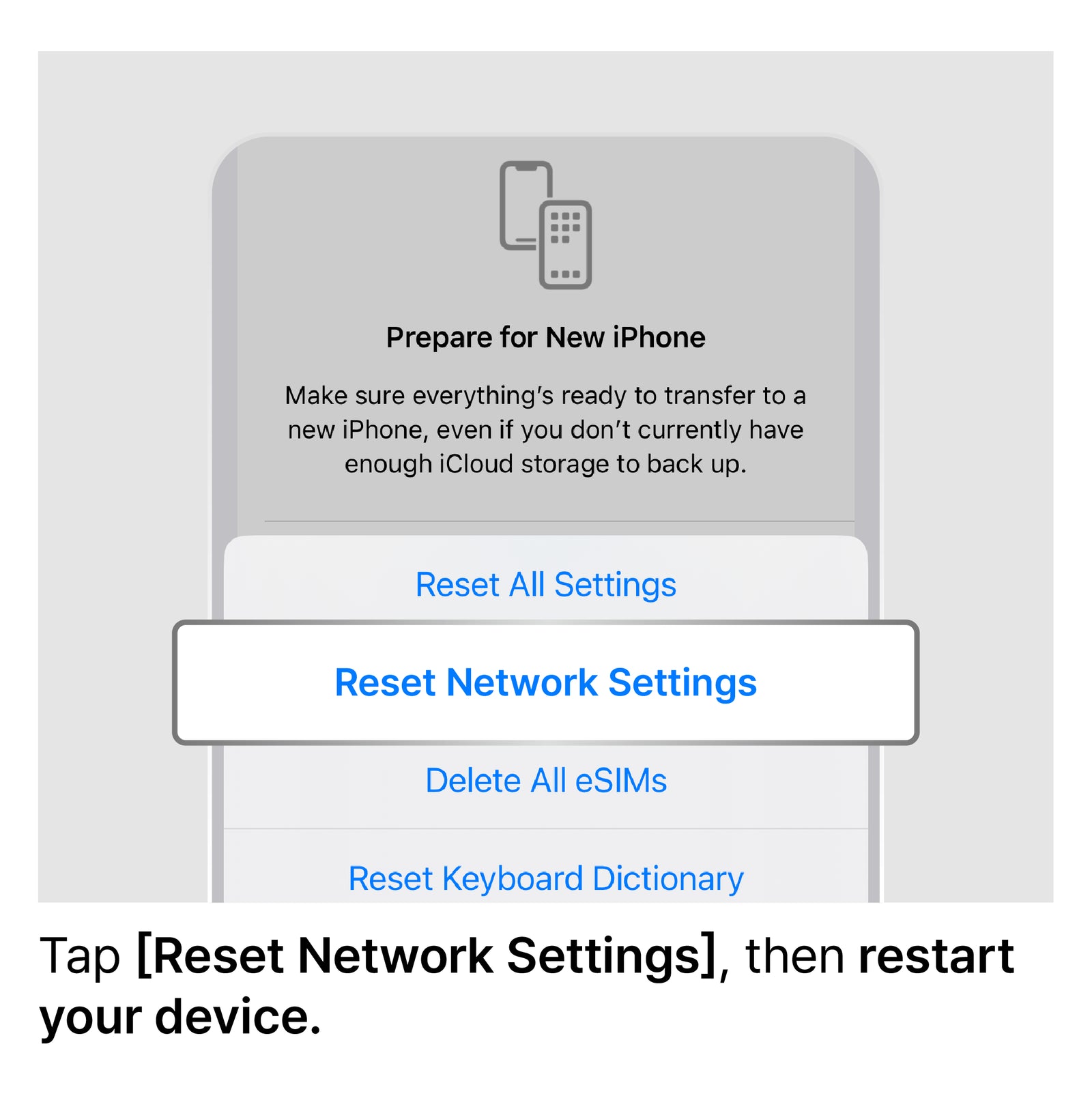 Reset Network Settings