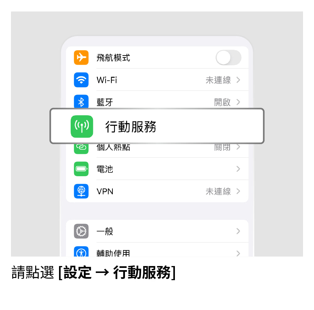 手動選擇網路